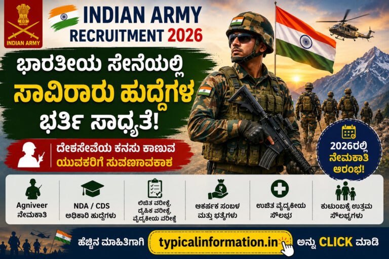 ಭಾರತೀಯ ಸೇನೆಯಲ್ಲಿ ಸಾವಿರಾರು ಹುದ್ದೆಗಳ ಭರ್ತಿ ಸಾಧ್ಯತೆ! ದೇಶಸೇವೆಯ ಕನಸು ಕಾಣುವವರಿಗೆ ಸುವರ್ಣಾವಕಾಶ